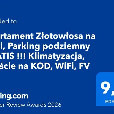 Apartment Zlotowlosa Na Fuzji, Klimatyzacja, Wejscie Na Kod, Wifi, Fv Lodz